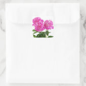 Roze Pioen Bloemen Boeket Stickers (Tas)