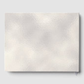 Roze Pioen Bloemen Goud Script & Lijst Bruiloft Gastenboek (Achterkant)