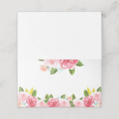 Roze Pioen Bloemen Plaats Kaarten (Buitenkant ongevouwen)