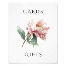 Roze Pioen Bloemige Trouwkaarten & Cadeaus Bord