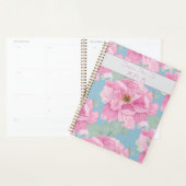 Roze Pioen Bloempatroon Planner (Display)