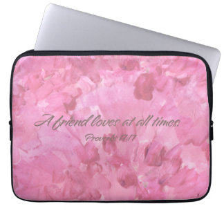 Roze Pioen - Een vriend houdt van tablet/laptophoe Laptop Sleeve