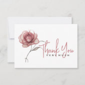 Roze pioen Heel erg bedankt (Voorkant)