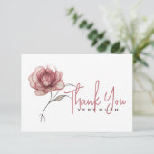 Roze pioen Heel erg bedankt (Staand voorkant)