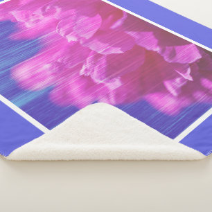 Roze Pioen Pastelkleurige Bloem Gestileerde Dekens