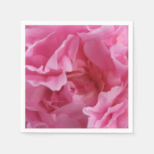 Roze pioen standaard cocktail servetten