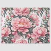 Roze Pioen Tissuepapier (Voorkant)