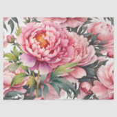 Roze Pioen Tissuepapier (Voorkant)