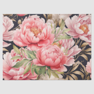 Roze Pioen Tissuepapier