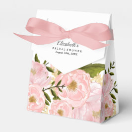 Roze Pioen Trouw Bruiloft Feest Favor Dozen Bedankdoosjes