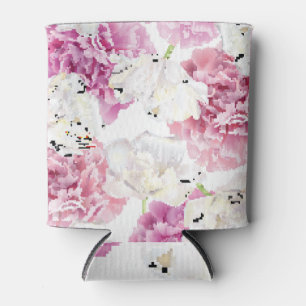 Roze Pioen Witte Tulp Blikjeskoeler
