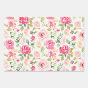 Roze Pioen Wrap Voor Moederdag, Cadeau Etc. Inpakpapier Vel