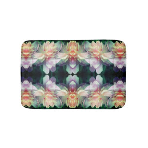 Roze pioenbloemen vermenigvuldigd Abstract Badmat