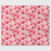 Roze pioenen abstract cadeaupapier (Vlak)