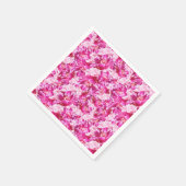 Roze pioenen Abstracte cocktail servetten (Hoek)