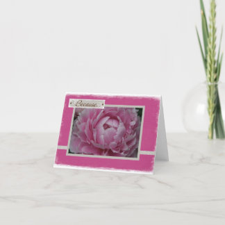 Roze Pioenen in Bloei - enkel omdat Kaart