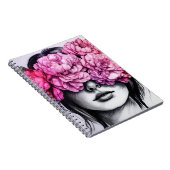 Roze pioenen | Notitieboek Journal (Rechterzijde)