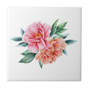 Roze Pioenkeuken Badkamer Renovatie Tegeltje