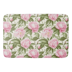 Roze Pioenrozen Badmat