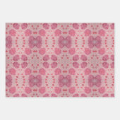 Roze Pioenrozen Bloemig Inpakpapier (Voorkant)