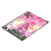 Roze Pioenrozen Notitieboek (Linkerzijde)