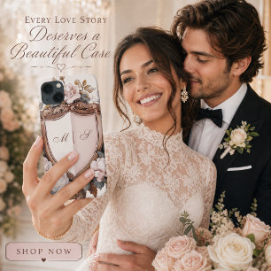 Roze Pioenrozen Rococo Trouw Wapen iPhone 13 Hoesje