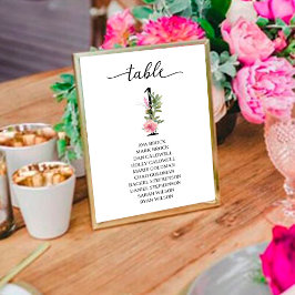 Roze Pioenrozen Tafel Eén Tafelnummer