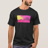 Roze piramides voor mannen T-shirt (Voorkant)