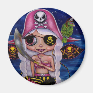 Roze Pirate Fairy Magnet Magneet