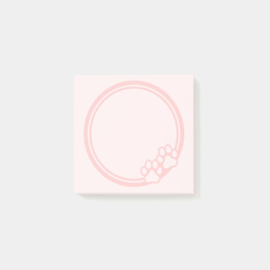 Roze pit afdrukken post-it® notes (Voorkant)
