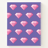 Roze Pixel Diamond Notitieboek (Achterkant)