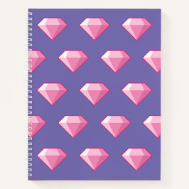 Roze Pixel Diamond Notitieboek