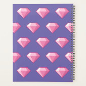 Roze Pixel Diamond Planner (Achterkant)