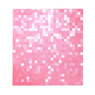 Roze Pixel Glans Notitieblok