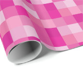 Roze pixelaatpatroon cadeaupapier (Rol Hoek)
