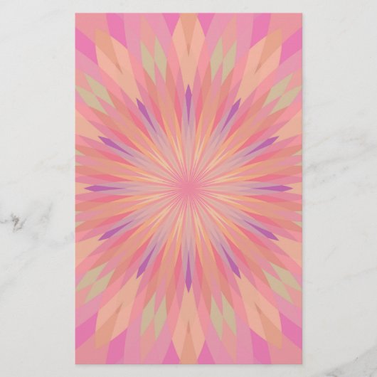 Roze pixels 3 briefpapier (Voorkant)