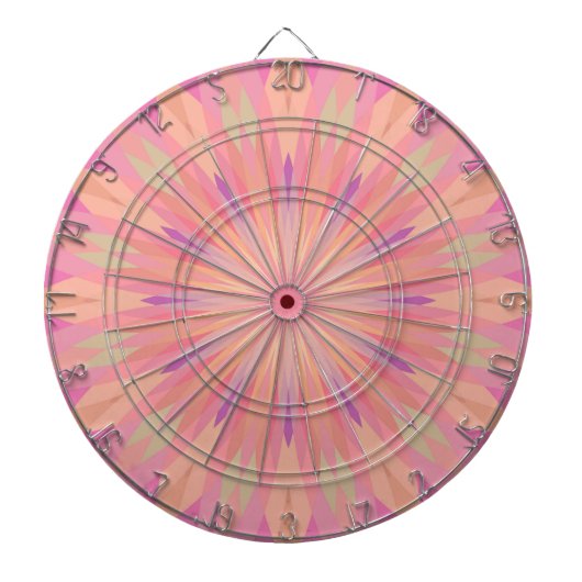 Roze pixels 3 dartbord (Voorkant)
