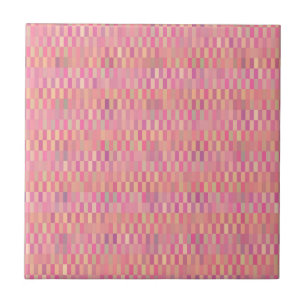 Roze pixels tegeltje