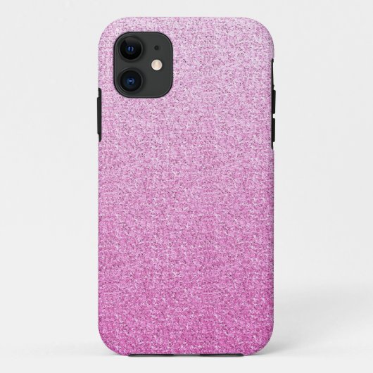 Roze Pizzazz Faux Glitter Case-Mate iPhone Case (Achterkant)