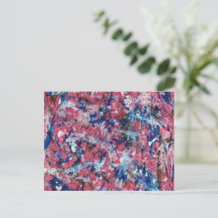 Roze plaat Abstract Briefkaart