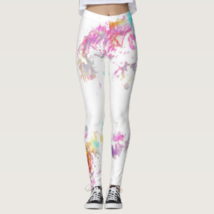 Roze plaat leggings