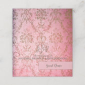 Roze - plaatskaart (Buitenkant ongevouwen)