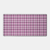 Roze Plaid Art Desk Mat (Voorkant)