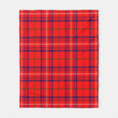 Roze Plaid Fleece Deken (Voorkant)