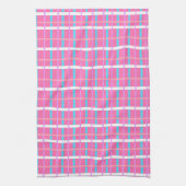 Roze Plaid Pop Theedoek (Verticaal)
