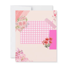 Roze plakboekpapier