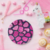 Roze plakjes papieren bordje (Feest)