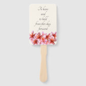 Roze plakkers om hand te houden handwaaier (Voorkant)