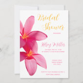 Roze plakkers, tropisch, Floral, bridal in Kaart (Voorkant)