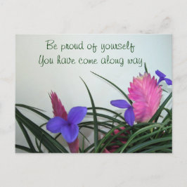 Roze Planten Briefkaart